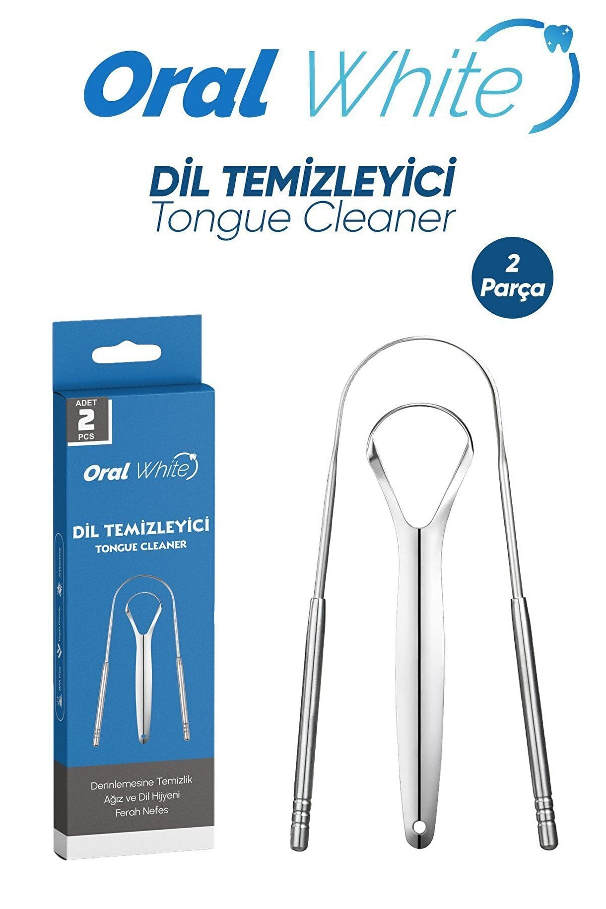Oral White Dil Temizleyici 2 parça