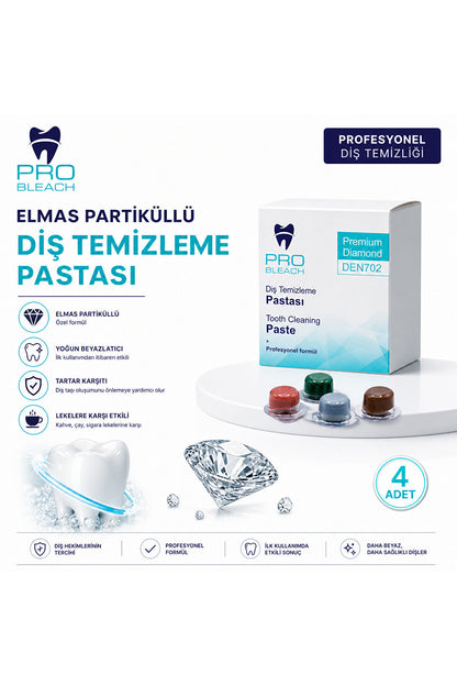 GlowCare Elmas Partiküllü Pasta 4'lü